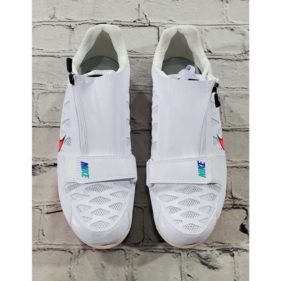 Nike Zoom LJ 4 Track Field 415339-101 White Hyperjade MENS SZ 9 WOMENS SZ 10.5 - Picture 2 of 8